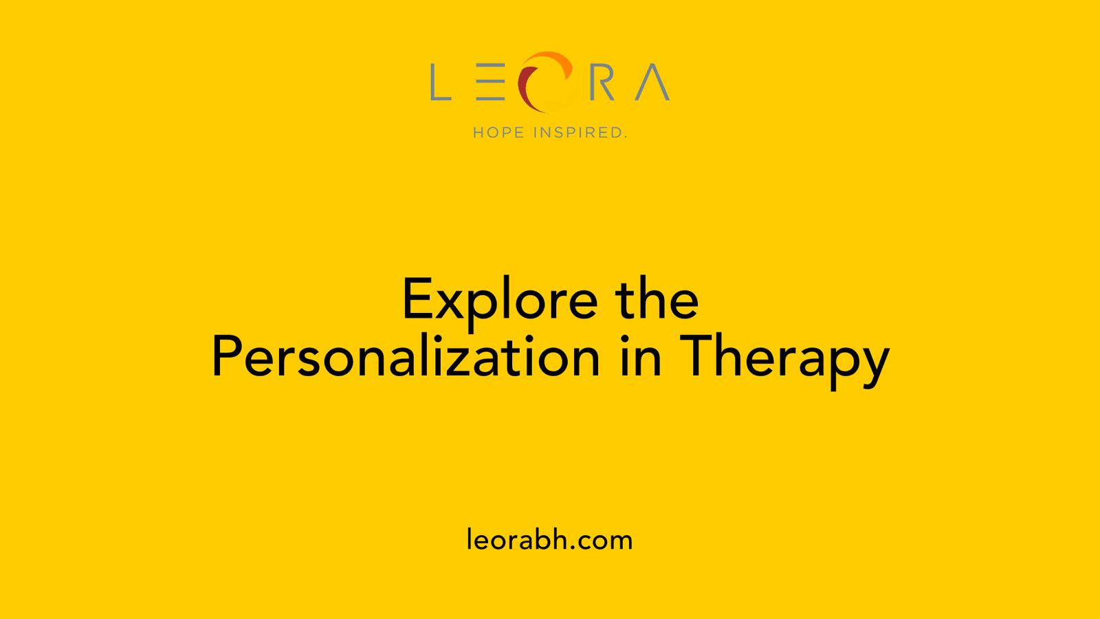Explore the Personalization in Therapy