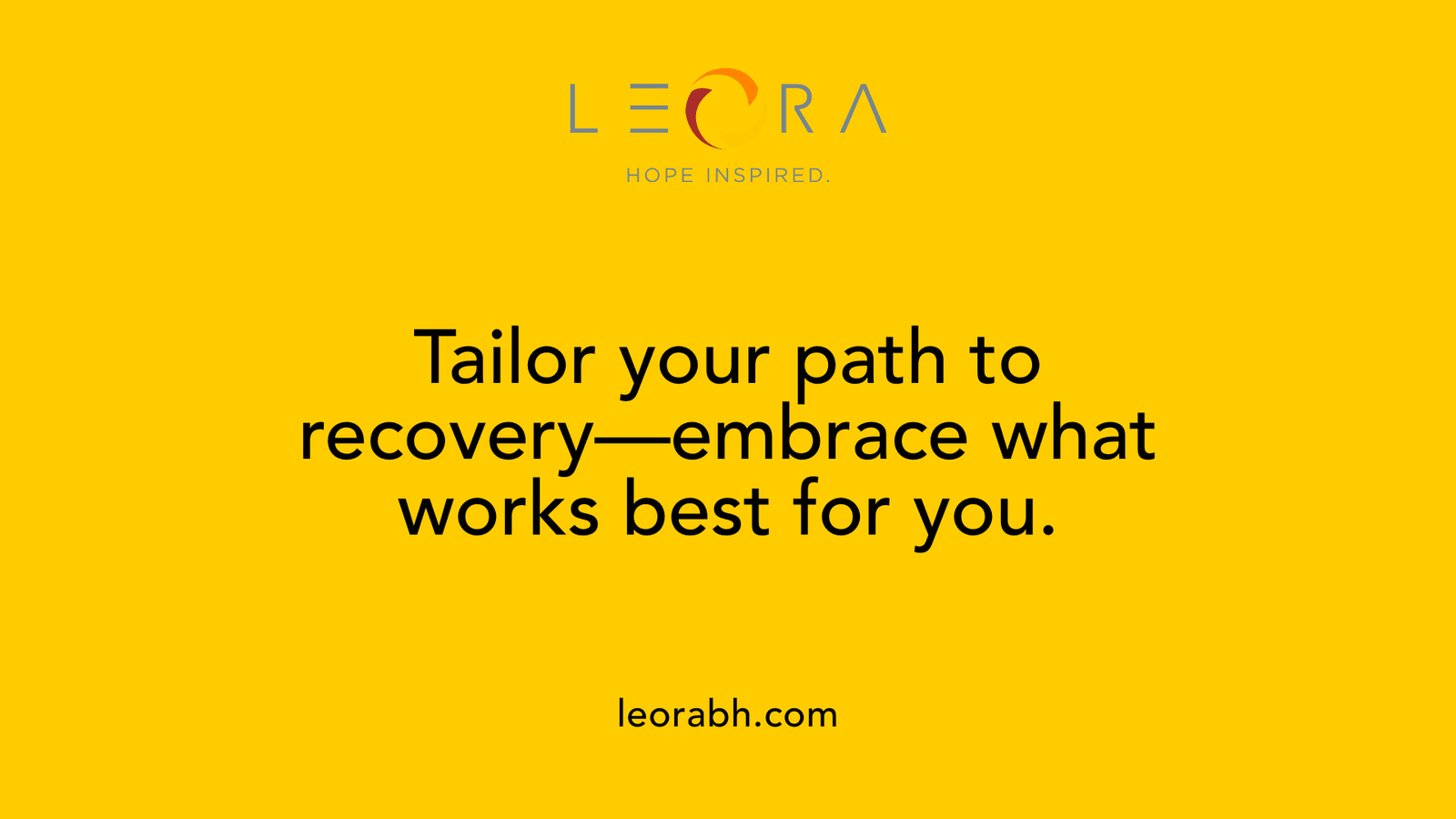 Tailor your path to recovery, embrace what works best for you.