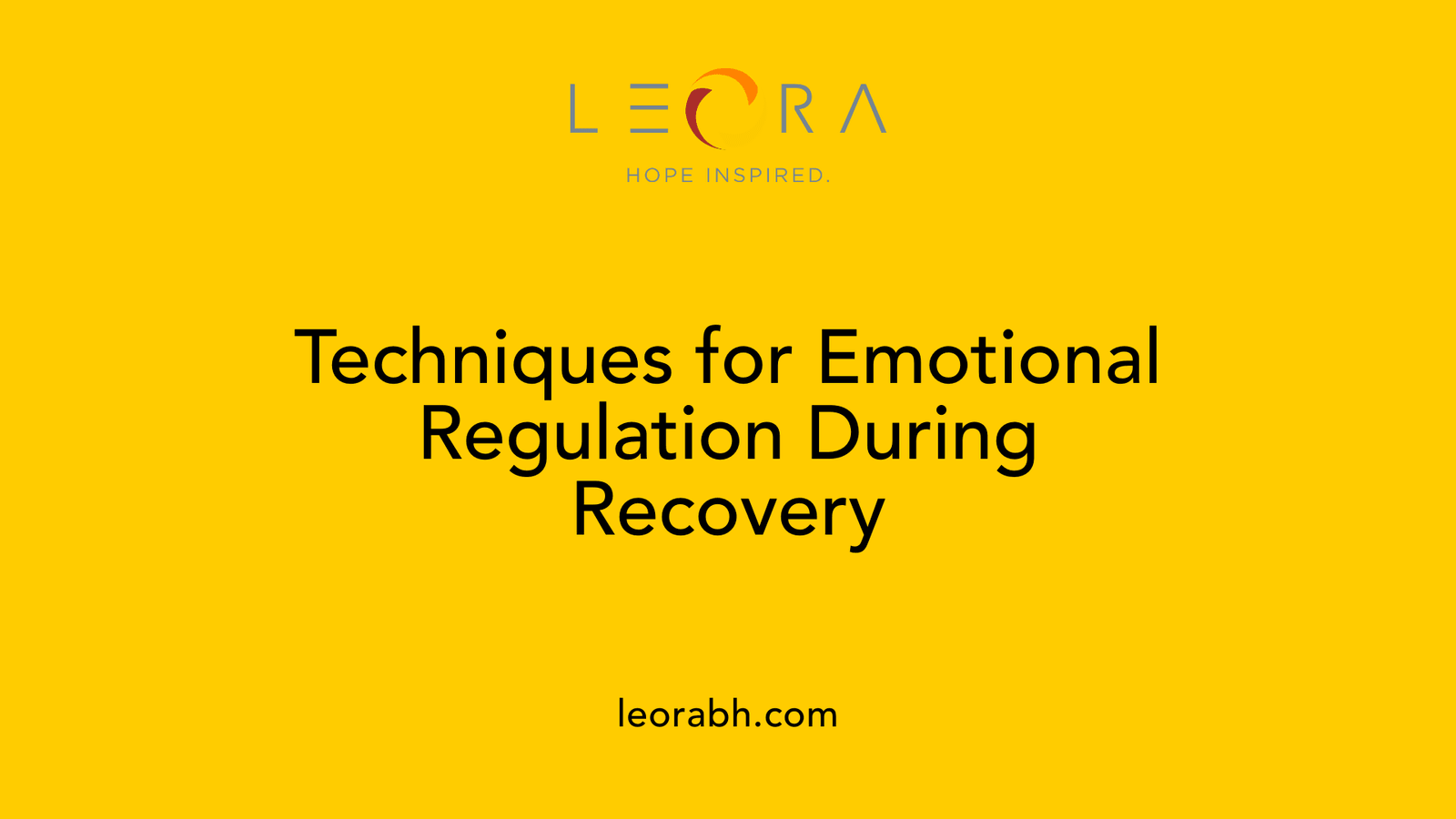 Techniques for Emotional Regulation During Recovery