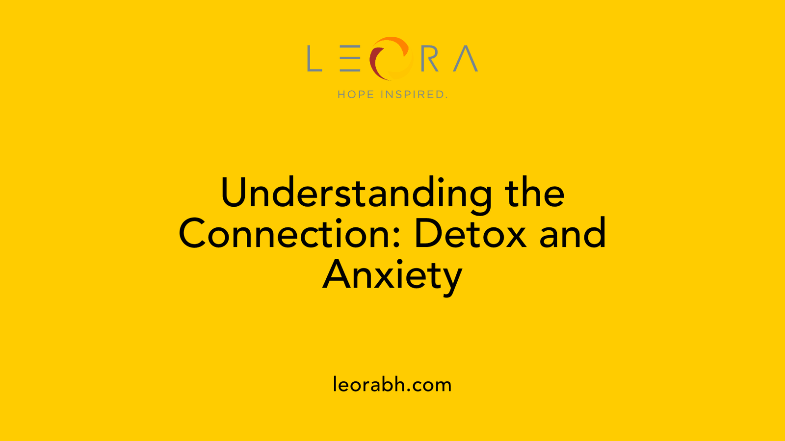 Understanding the Connection: Detox and Anxiety
