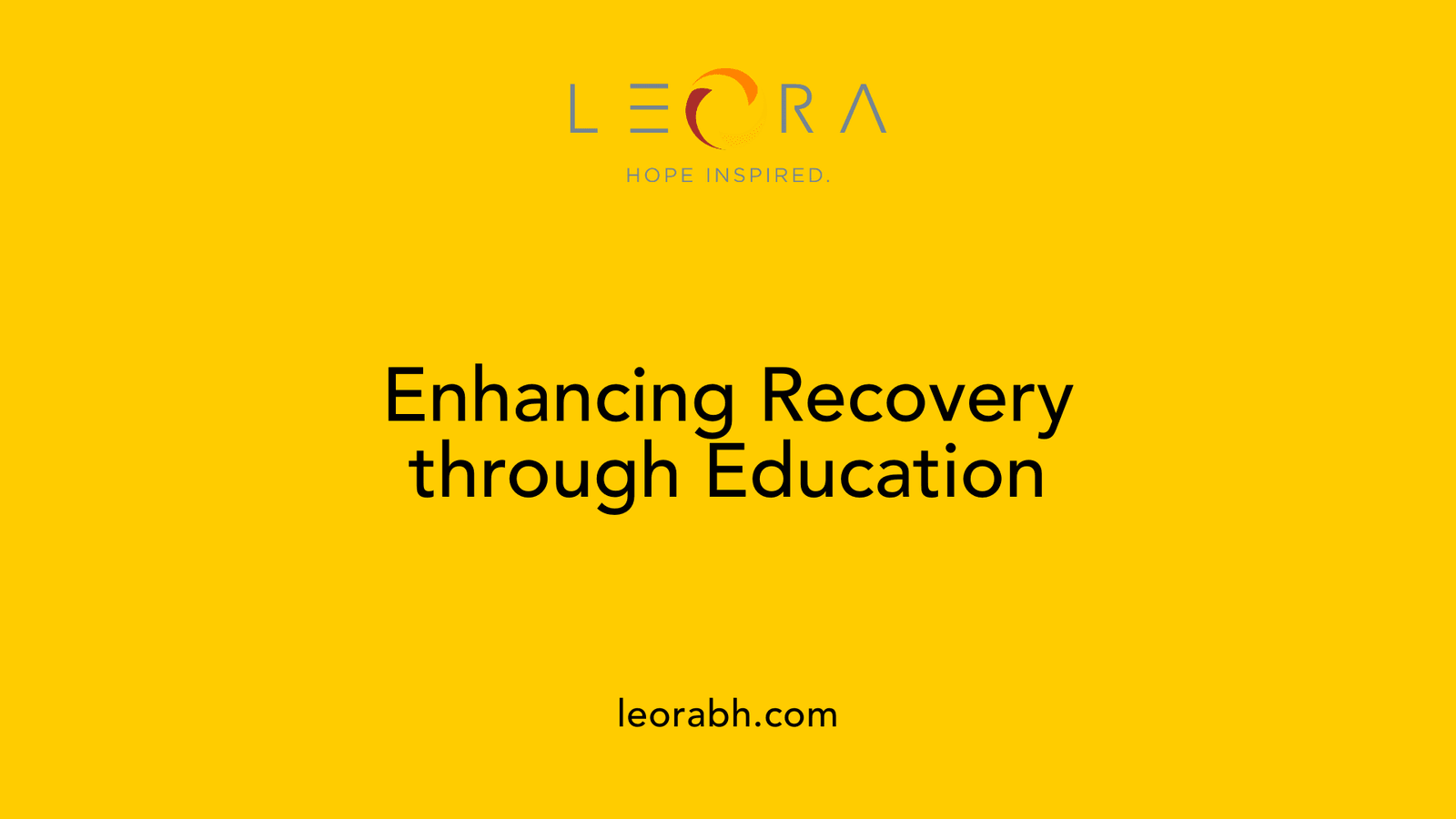 Enhancing Recovery through Education